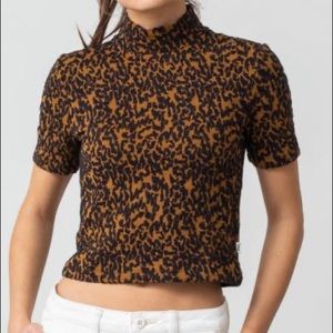 Vans Dusk Crop Top - Leopard Print - Large